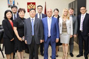 The visit of the Chinese delegation